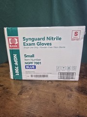 Size Small Synguard Nitrile Exam Gloves NGPF-7001 Case of 10 Boxes 1000-Piece