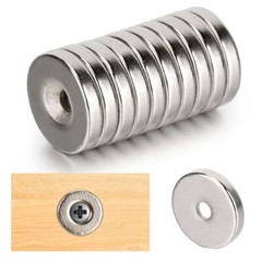 10-60Pcs 15x3mm N45 Strong Countersunk Ring Magnet Rare Earth Neodymium Hole 3mm