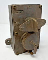 Vintage KONDU Bronze Watertight Surface Mount Rotary Switch Box Marine