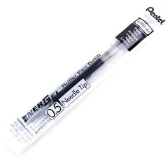 Pentel Refill Ink for EnerGel Liquid Gel Pen, fine (0.5mm), Black Ink, Box of 12