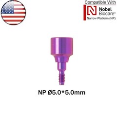 US NOBEL Dental Healing Abutment Cap NP Fits Nobel Biocare Active Dia Ø3.5 ∅5.0