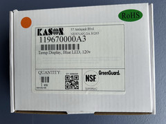 Kason 119670000A3 Temp Display Blue LED 120V