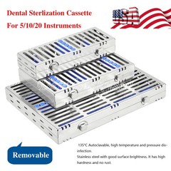 Dental Sterilization Cassette Rack Autoclavable Stainless Steel 135°C 5/10/20