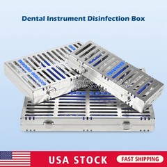 Dental Sterilization Cassette Rack Autoclavable Stainless Steel 135°C 5/10/20