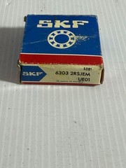 SKF 6303 2RSJEM Deep Groove Ball Bearing Made in France New Old Stock NOS
