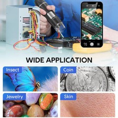 1600x Zoom 8 LED HD USB Microscope Digital Magnifier Endoscope Video Camera US
