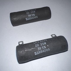 IRC BARBADOS 3,000 Ohm 25 Watt 5% Wirewound Resistor New Quantity Of (2)