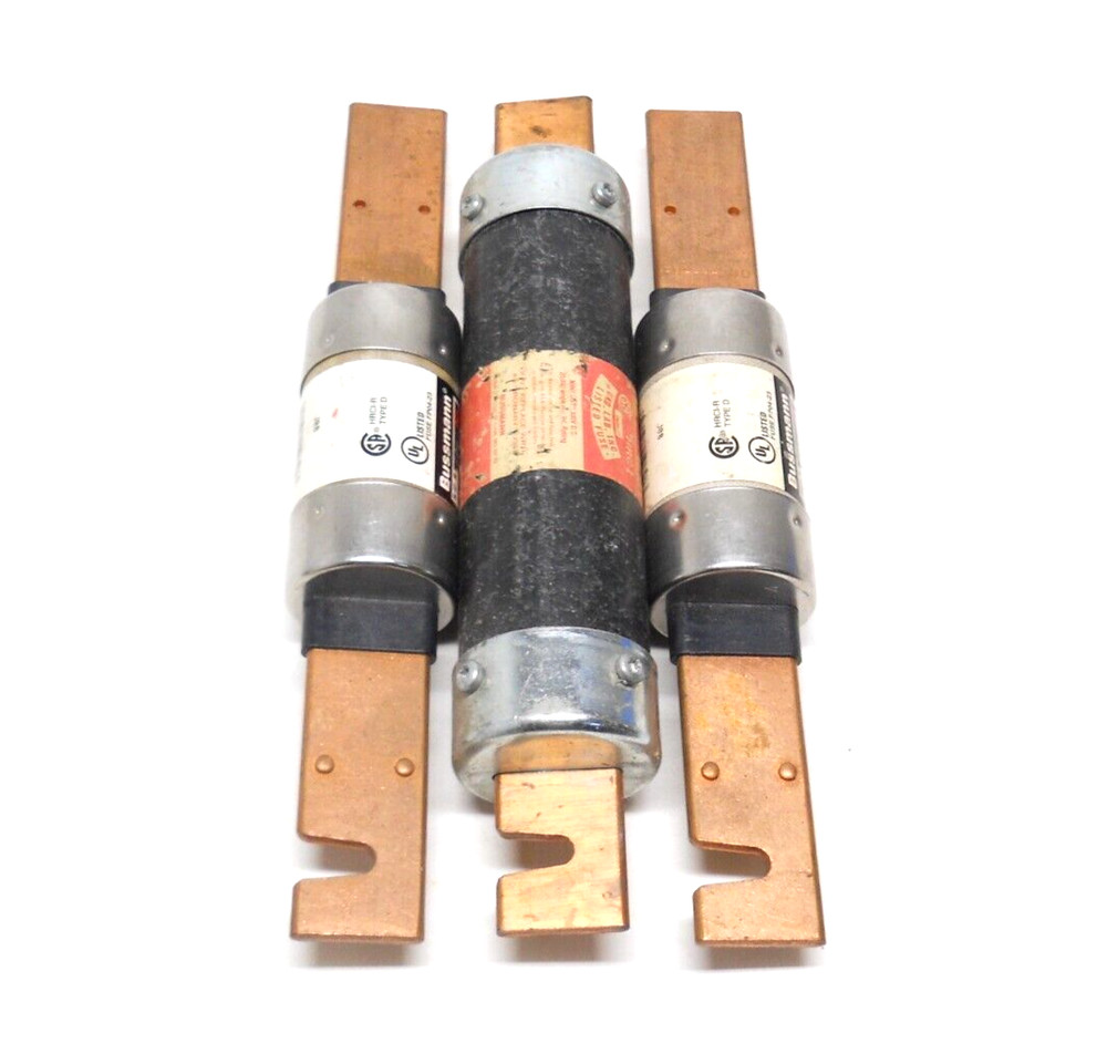 LOT OF 2 NEW BUSSMANN FUSETRON FRS-R-200 TIME DELAY FUSE 200A 600V