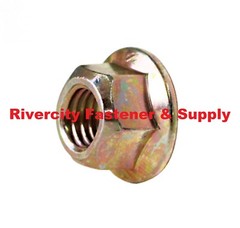 M8-1.25 All Metal Flange Top Lock Nuts 8mm x 1.25 DIN 6927 M8x1.25 Stover Nut