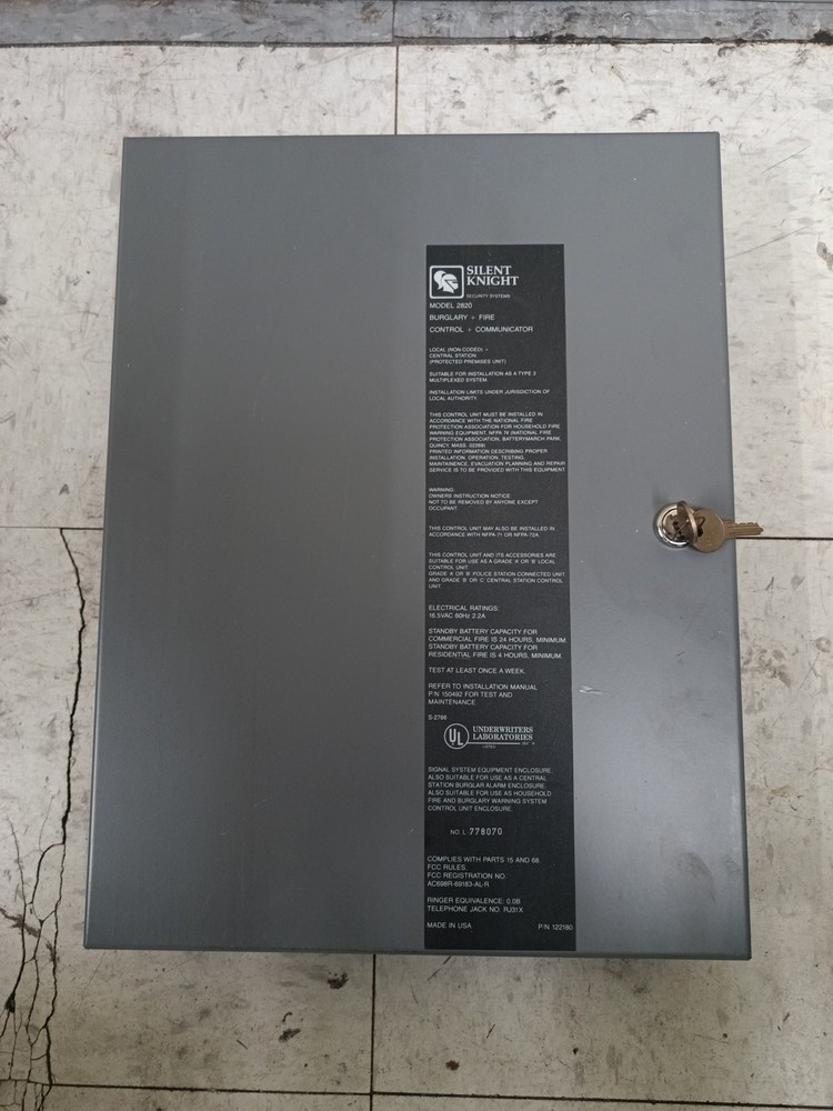 Silent Knight 2820 Security Systems Burglary Fire Control Comm.