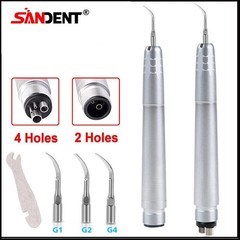 USA Dental Ultrasonic Air Perio Scaler Handpiece Hygienist 2 & 4-Holes 3 Tips CE