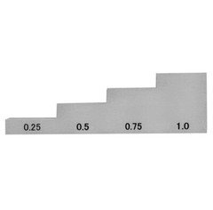 Ultrasonic Calibration Block 4 Step Test Block 0.25 0.5 0.75 1mm 1018 Steel