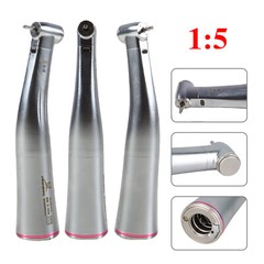 Dental 1:5 Increase LED Fiber Optic Contra Angle Red Ring Fit NSK Ti Max Z95L