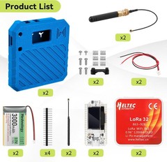 Heltec ESP32 LoRa V3 Bluetooth Board+Battery+915MHz Antenna+N33 Meshtastic Case