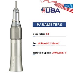 NSK Style Dental Low Speed Handpiece Contra Angle Straight Air Motor 2/4H YX4