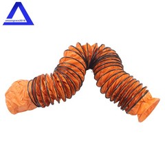 12″ × 25FT PVC Flexible Duct Hose for Ventilator Blower Fan w/ Rope & D-Ring