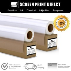 Waterproof Inkjet Transparency Film Screen Printing 36″ x 100″ – 2 Rolls – 5 MIL