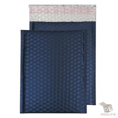 100 #0 Matte Metallic Blue Poly Bubble Mailers Envelope 6.5×10 DVD CD Extra Wide
