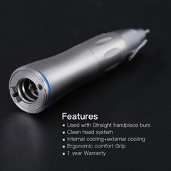 Dental 1:1 Fiber Optic LED Low Speed Handpiece E type External Water Spray