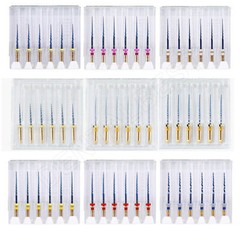 AZDENT Dental Endo Rotary Heat Activated File Gold Taper NITI 19/25mm Engine Use