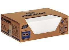 New Pig 26100 Pig Water-Repellent Oil-Absorbent Light-Weight Mat Pad 100/Box