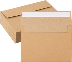 2/50 Pack Kraft Envelopes 4 X 6 Inch Brown Envelopes,A4 Envelopes, Card Envelope