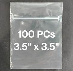 100 – 3.5″ x 3.5″ Zip Seal Reclosable 4Mil Top Lock Bags Heavy Duty Top Lock