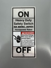 Siemens HF361 Fusible Heavy Duty Safety Switch, 30A, 600V, 250VDC, Type 1, 20HP