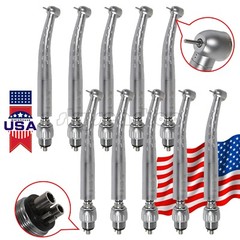 YABANGBANG Dental High Speed Handpiece with 4 Holes Quick Coupler 360° Swivel