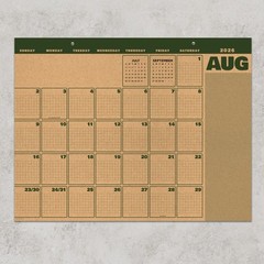 July 2026 – June 2027 Trail + Timber Large Desk Pad Monthly Blotter Calendar
