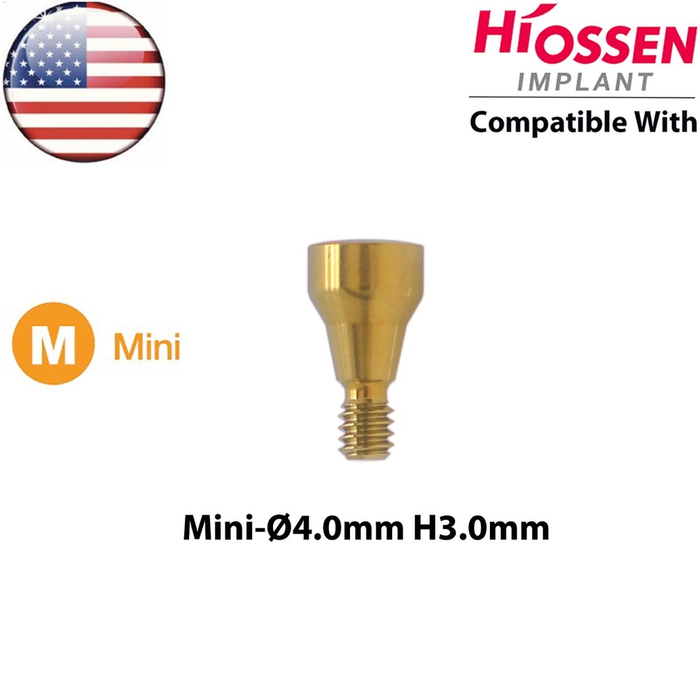 US Dental Healing Abutment Cover Screw Mini Hex Fit Oss Hiossen Implant Platform
