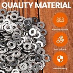 350 PCS 304 Stainless Steel POP Rivet Backup Washers Hardware Fits 3/16 Inch