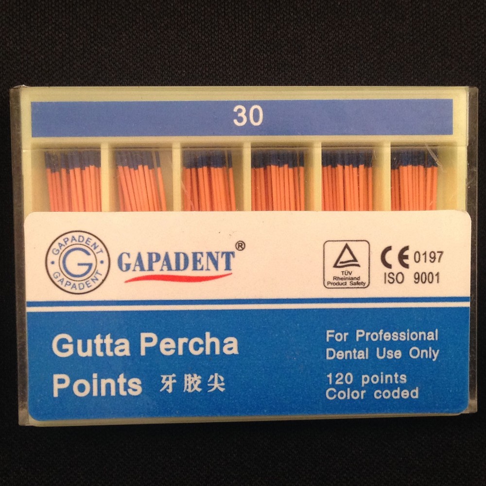 60/120 pcs Dental Gutta Percha Points Full Taper 0.02/0.04/0.06 Size 15-40 45-80