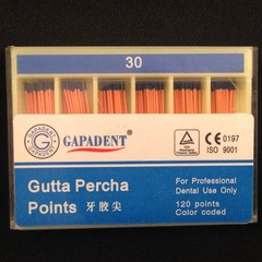 60/120 pcs Dental Gutta Percha Points Full Taper 0.02/0.04/0.06 Size 15-40 45-80