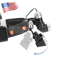 Dental 3.5X Binocular Loupe Headband Magnifier/5/10W LED Headband Headlight Lamp