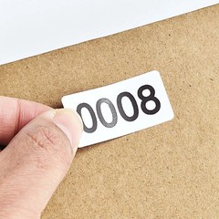Consecutive Numbered Stickers, 1.6 x 0.8 Inch Inventory Labels, Number Sticke…