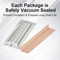 40 Sticks 15% Silver Brazing Rods – Flat Phos Copper Welding Rods for HVAC, Air