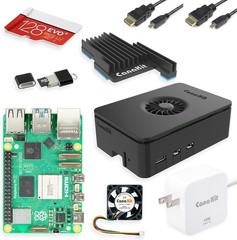 CanaKit Raspberry Pi 5 Starter Kit PRO – Turbine Black (128GB 4GB RAM