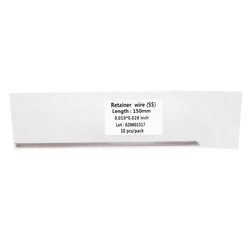 10 Pcs Dental Orthodontic Flat Strand Stainless Steel Lingual Retainer Wire