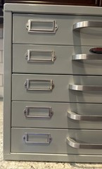 NEUMADE 5-Drawer STACKABLE Photography Metal File Cabinet 15.5” W x 13”H x 12”D