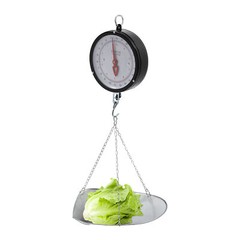 Double-sided Dial Hanging Scale 10kg/22lbs Circular Supermarkets Hanging Scale