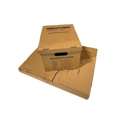 10 – Pack 15x12x10 Small Standard File Storage Moving Box with Lid Letter…