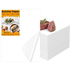 100 Pieces White Disposable – 15.75 * 11.81 Inch Sheets for Wrapping Meat, Su…