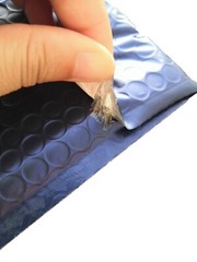 250 #0 Matte Metallic Blue Poly Bubble Mailers Envelope 6.5×10 DVD CD Extra Wide