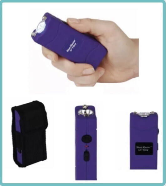 RECHARGEABLE Stun Gun LED Flashlight POWERFUL Strong Pain-Inducing SELF Defense