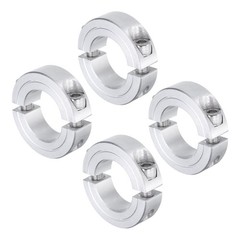 4pack Double Split Shaft Collar 1″ Bore Aluminum Clamping Collar 1-3/4″ OD
