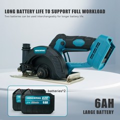 21V 6-1/2 inch Cordless Circular Saw with Two Batteries Two saw blades brand new