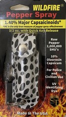 Wildfire 1. 4 MC Pepper KEYCHAIN Spray 1/ 2 oz Self Home Defense LEOPARD HOTTEST