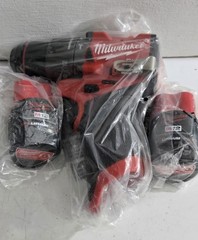Milwaukee M12 FUEL 1/2″ Hammer Drill Driver 3404-20 + TWO 2.0 Ah Batteries NEW