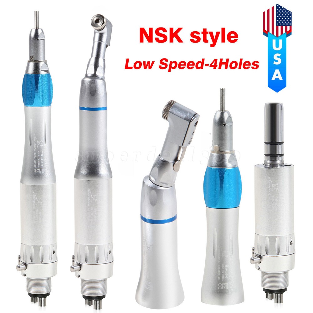 NSK S Dental Low Speed Handpiece Contra Angle Straight Air Motor Micromotor st